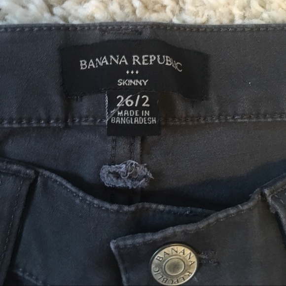 SOLD Banana Republic Skinny 26 2 Jeans Slate Gray - Picture 3 of 8